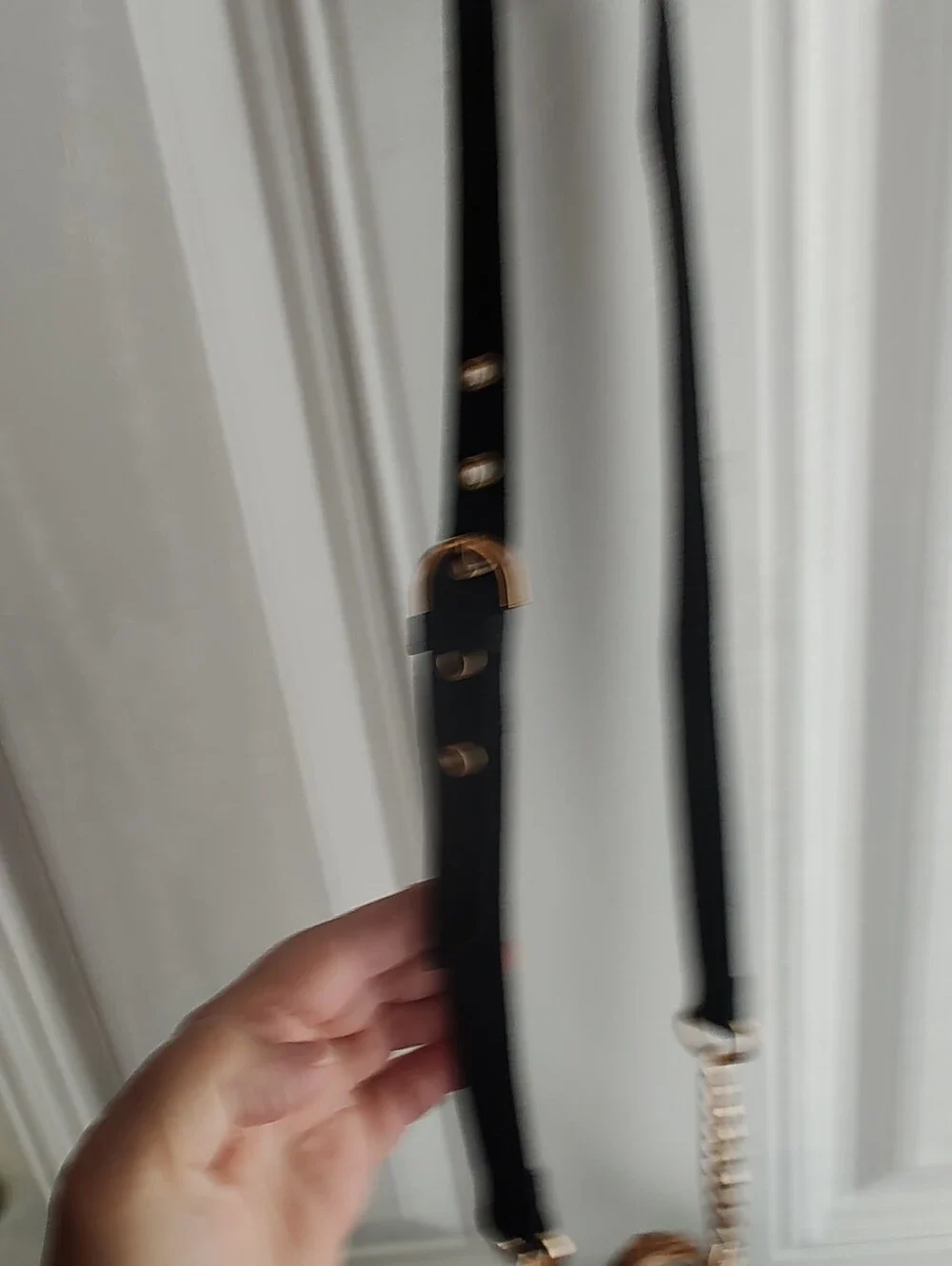 Jessica Simpson Black Textured Hobo Bag Or Shoulder Bag with Gold Accents EUC..